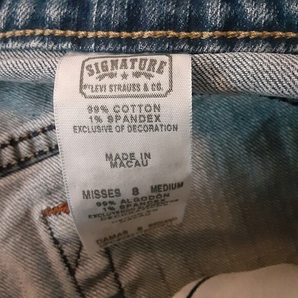 Signature by Levi Strauss Mid Rise Bootcut Jeans Womens Size 8 Misses Medium - Picture 4 of 9